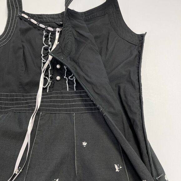 Levu'su Dress Womens Medium Floral Coquette Milkmaid Feminine Ruffled Bohemian - Picture 4 of 10